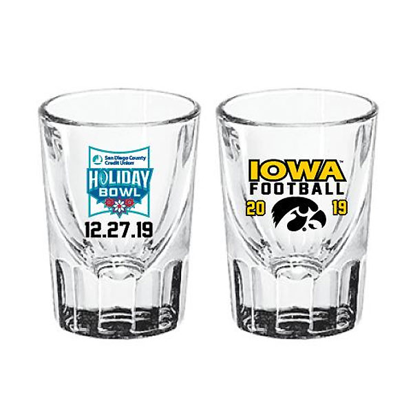 Iowa Hawkeyes Holiday Bowl Shot Glass