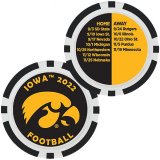 Iowa Hawkeyes 2022 Football Schedule Poker Chip