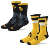 Iowa Hawkeyes Double Duo Socks