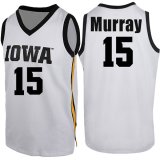 Iowa Hawkeyes Murray #15 White Jersey