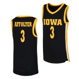 Iowa Hawkeyes Affolter #3  Black Jersey