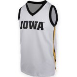 Iowa Hawkeyes Youth Custom White Basketball Jersey