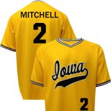 Iowa Hawkeyes Baseball Mitchell Gold #2 Jersey