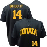 Iowa Hawkeyes Baseball Brecht Black #14 Jersey