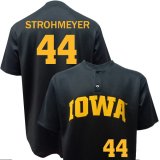 Iowa Hawkeyes Baseball Strohmeyer Black #44 Jersey