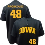 Iowa Hawkeyes Baseball Proskovec Black #48 Jersey