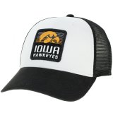 Iowa Hawkeyes White/Black Trucker Hat