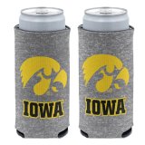 Iowa Hawkeyes 12oz Heathered Slim Can Cooler