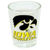 Iowa Hawkeyes Hawk Head Shot Glass