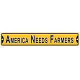 Iowa Hawkeyes America Needs Farmers Street Sign