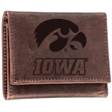 Iowa Hawkeyes Tri-fold 100% Leather Wallet