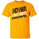 Iowa Hawkeyes Baseball Gold Tee - Short Sleeve