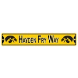 Iowa Hawkeyes "Hayden Fry Way" Street Sign