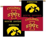 Iowa Hawkeyes House Divided 2-Sided 28" x 40" Banner