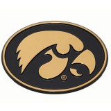 Iowa Hawkeyes Auto Emblem - Gold