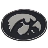 Iowa Hawkeyes Auto Emblem-Chrome