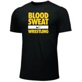 Iowa Hawkeyes Wrestling Blood Sweat Tee