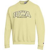 Iowa Hawkeyes Powerblend Crew - Yellow