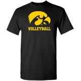 Iowa Hawkeyes Youth Volleyball Logo Short Sleeve Tee