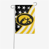 Iowa Hawkeyes Americana Garden Flag