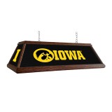 Iowa Hawkeyes Premium Deluxe Wood Logo Pool Table Light