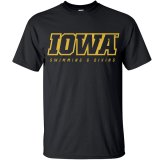 Iowa Hawkeyes Swimming and Diving Swimmer in I Tee - Short Sleeve