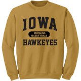 Iowa Hawkeyes Women's Basketball Reverse Weave Crew Gold Sweat