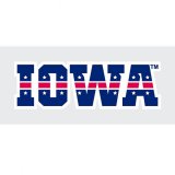 Iowa Hawkeyes Patriotic Iowa Decal
