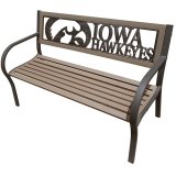 Iowa Hawkeyes 2-Tone Bench