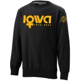 Iowa Hawkeyes Women's Athletics 50 Years Crew Sweat - Black