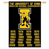 Iowa Hawkeyes Wrestling Champions Black Banner