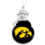Iowa Hawkeyes Snowman Ornament