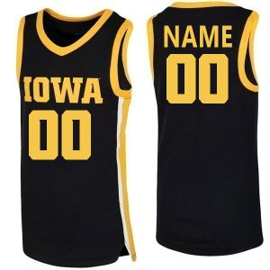 Iowa Hawkeyes Custom Black Basketball Jersey