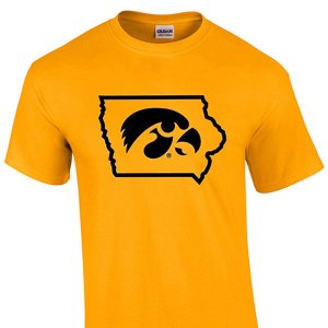 Iowa Hawkeyes State Logo Tee