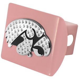 Iowa Hawkeyes Bling Hitch Cover-Pink