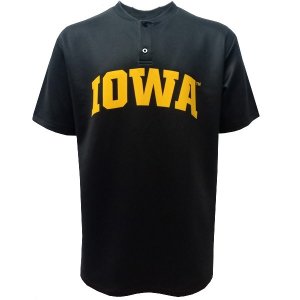Iowa Hawkeyes Youth Baseball Customized Black Jersey