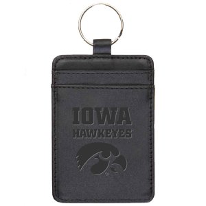 Iowa Hawkeyes Leather Key Tag