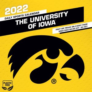 Iowa Hawkeyes 2022 Box Calendar
