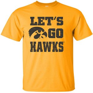 Iowa Hawkeyes Let's Go Hawks Tee