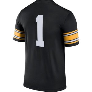 Iowa Hawkeyes #1 Black Football Jersey