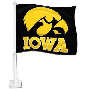 Iowa Hawkeyes 2 Sided Car Flag