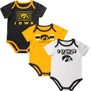 Iowa Hawkeyes Infant Sandcastle Onsie - 3 Pack