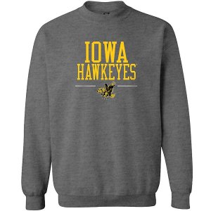 Iowa Hawkeye Embroidery Fleece Crew