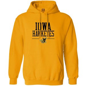 Iowa Hawkeye Embroidery Fleece Hoodie