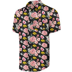 Iowa Hawkeyes Floral Linen Shirt