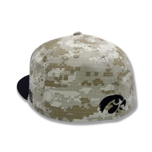 Iowa Hawkeyes Baseball Camo Stretch Hat (On The Field Hat)