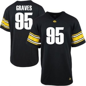 Iowa Hawkeyes Graves Black Jersey