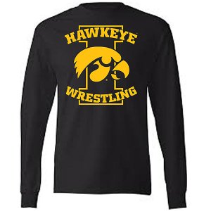 Iowa Hawkeyes Wrestling Tigerhawk Tee - Long Sleeve