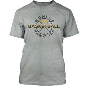 Iowa Hawkeyes Women's Basketball Sport Tee - Grey