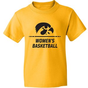 Iowa Hawkeyes Youth Women's Basketball Tee